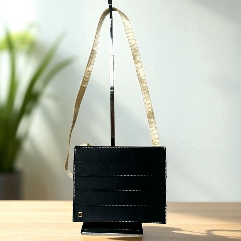 🖤Vintage Fendi Satin Evening Shoulder Bag - heavy wear inside